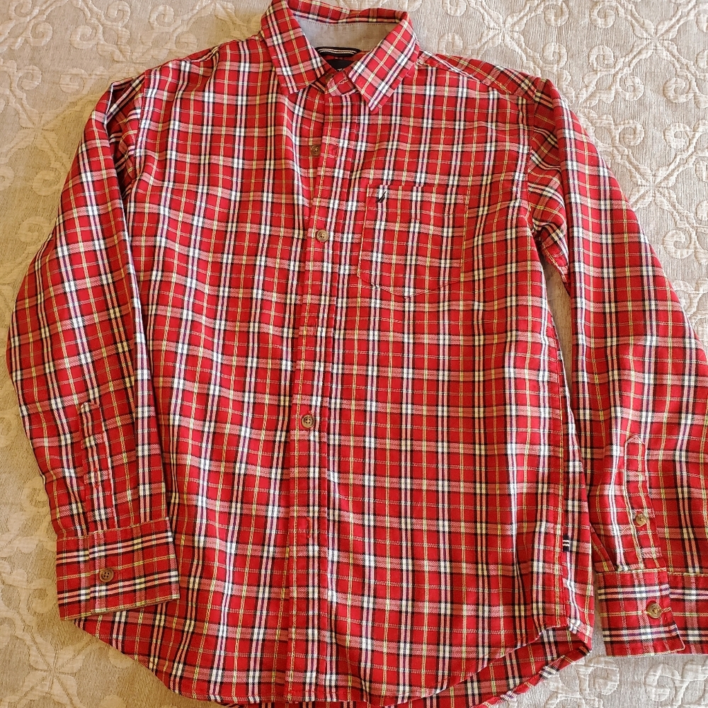 Nautical long sleeve button down shirt boys